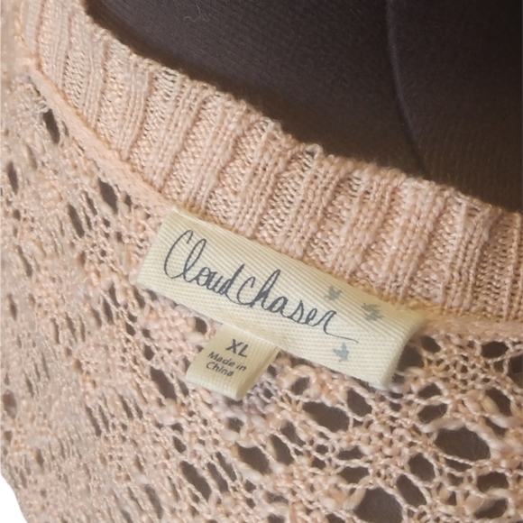 Cloud Chaser long sleeve, open weave cardigan. XL - Picture 4 of 5